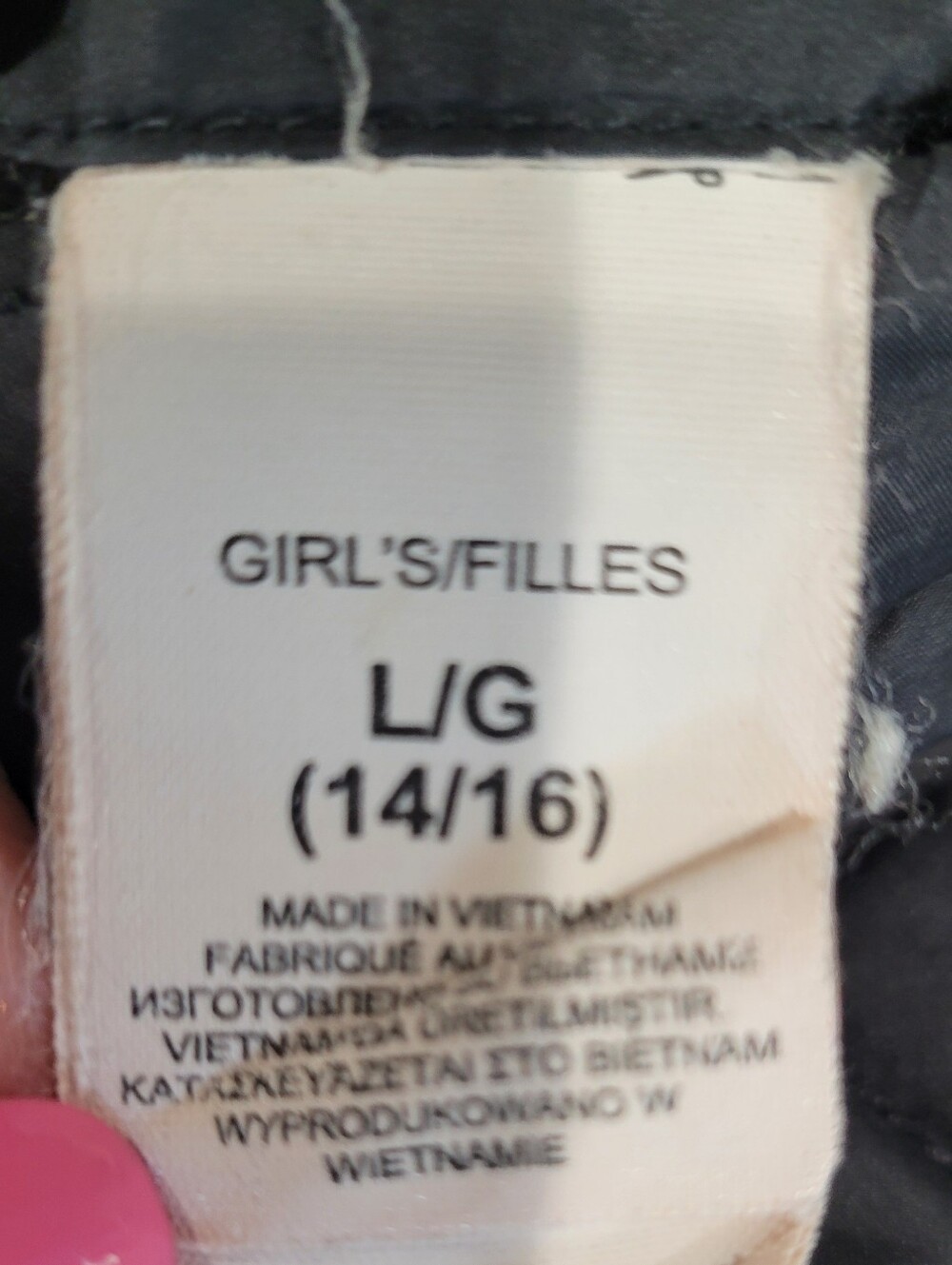 The North Face Girl's Black Quilted Puffer Jacket | Size Large (14/16) - Picture 5 of 6
